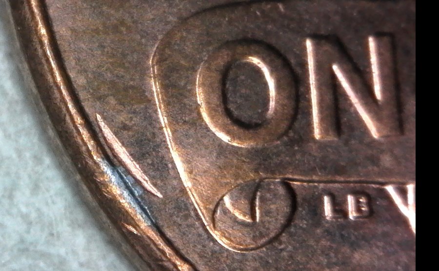 2013-P-Lincoln-Shield-Cent-Struck-Through-Shaved-Off-Rim-Burr-Found-CRH!